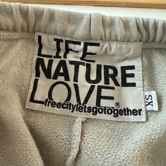 FreeCity Logo Cotton Sweatpants - Stardust / Cream XS - Picture 2 of 10